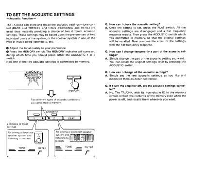 Integrated Stereo Amplifier TA-AX44; Sony Corporation; (ID = 2467113) Verst/Mix