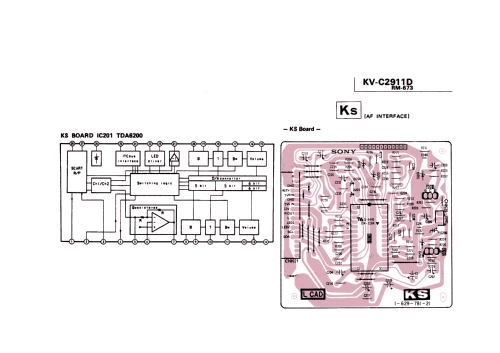 KV-C2911D AE-1, Chassis No. SCC-B14W-A; Sony Corporation; (ID = 2523524) Television