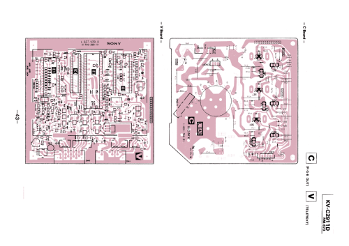 KV-C2911D AE-1, Chassis No. SCC-B14W-A; Sony Corporation; (ID = 2523529) Télévision