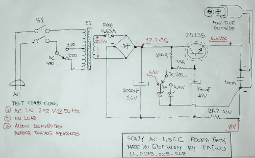 Netzgerät / Power Pack AC456C; Sony Corporation; (ID = 2670082) Fuente-Al