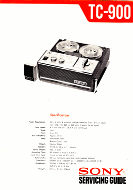 TC-900; Sony Corporation; (ID = 2726068) R-Player
