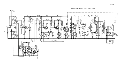 7 Transistor AM/SW TR-716-B; Sony Corporation; (ID = 1684060) Radio