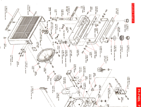 7F-74DL; Sony Corporation; (ID = 1191567) Radio