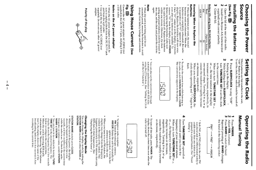 AM/FM RDS Radio ICF-M33RDS; Sony Corporation; (ID = 1071931) Radio