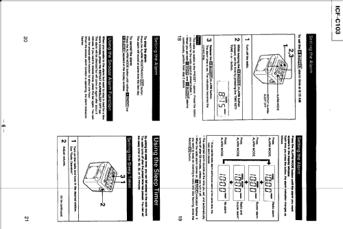 Digicube ICF-C103; Sony Corporation; (ID = 540749) Radio