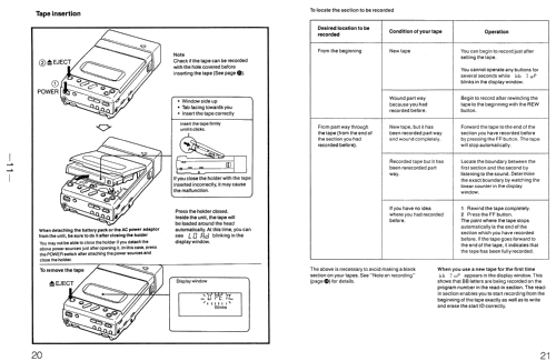 DAT Walkman TCD-D3; Sony Corporation; (ID = 1997742) Enrég.-R