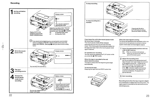 DAT Walkman TCD-D3; Sony Corporation; (ID = 1997743) Sonido-V