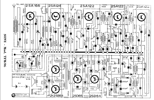 FM/AM 9 Transistor TFM-96; Sony Corporation; (ID = 996540) Radio