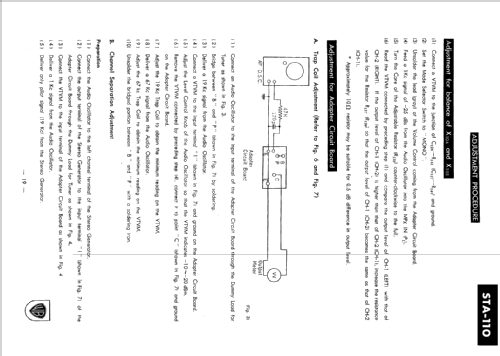 FM Stereo Adaptor STA-110; Sony Corporation; (ID = 629651) Ampl/Mixer