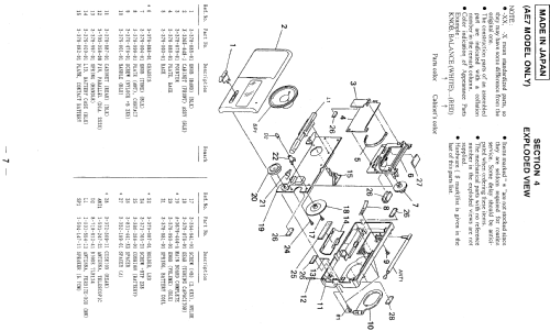 ICF 380 ; Sony Corporation; (ID = 1066983) Radio