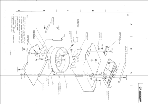 ICF-6800W; Sony Corporation; (ID = 1259976) Radio