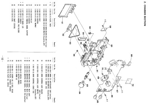 ICF-780 2 Band Portable; Sony Corporation; (ID = 1067732) Radio