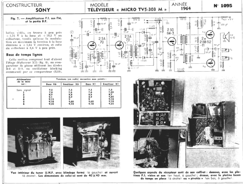 Micro TV 5-303 M; Sony Corporation; (ID = 290327) Television