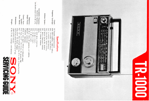 TR-1000; Sony Corporation; (ID = 2088775) Radio