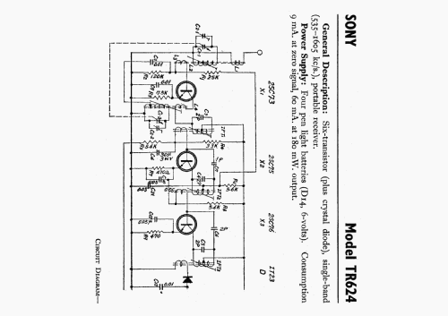 TR-624; Sony Corporation; (ID = 445850) Radio