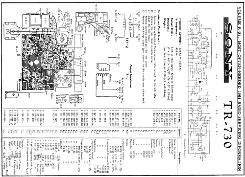 TR-730; Sony Corporation; (ID = 183280) Radio