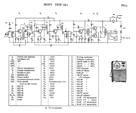 TRW-621; Sony Corporation; (ID = 1684120) Radio