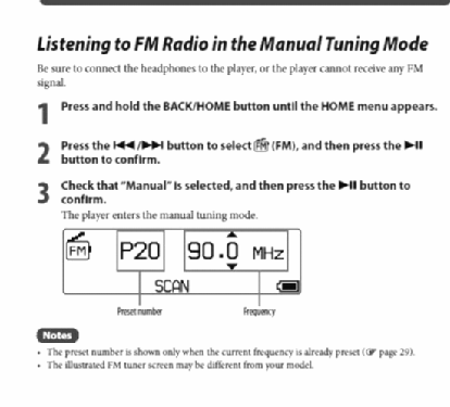 Walkman, Digital Music Player NWD-B103F BC; Sony Corporation; (ID = 1038452) Radio