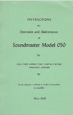 Amplifier 050; Soundmaster (ID = 2784496) Ampl/Mixer