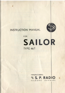 Sailor 46T; SP Radio S.P., (ID = 2949026) Commercial Re