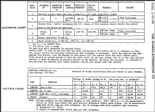 Sparton 5-07-PA ; Sparks-Withington Co (ID = 307349) Radio