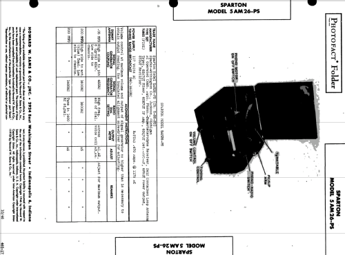 Sparton 5AM26-PS Ch= 5-26-PS; Sparks-Withington Co (ID = 507456) Radio