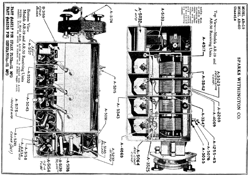 Sparton Police Automobile Radio AR-50; Sparks-Withington Co (ID = 318995) Car Radio