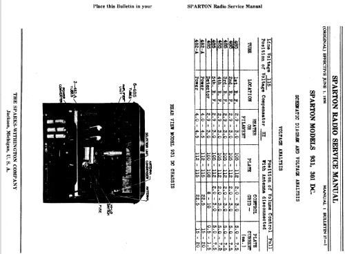 Sparton 301DC Equasonne ; Sparks-Withington Co (ID = 1358571) Radio