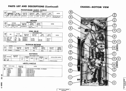 Sparton 305 Tag-along Ch= 4E3; Sparks-Withington Co (ID = 982680) Radio