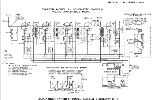 Sparton 41 Police Auto Receiver ; Sparks-Withington Co (ID = 1358668) Car Radio