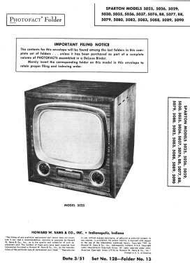 Sparton 5077BB Ch= 26SS160B; Sparks-Withington Co (ID = 2892826) Fernseh-E