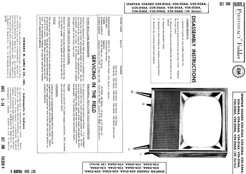Chassis Ch= U24-01AA ; Spartan, Div. of (ID = 995717) Télévision