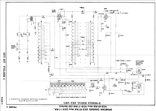 Ch= U25-02AA; Spartan, Div. of (ID = 847049) Television