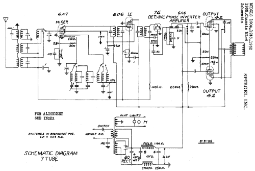 1965 CH= ML-4; Spiegel Inc. (ID = 537635) Radio