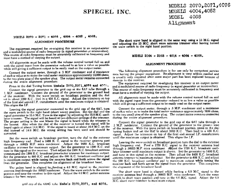 4004 Ch= 871; Spiegel Inc. (ID = 544195) Radio