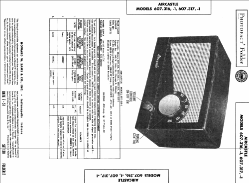 Aircastle 607-316 ; Spiegel Inc. (ID = 398776) Radio