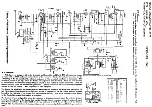 6760 Ch= 700; Spiegel Inc. (ID = 549153) Radio