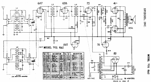 701-8AC ; Spiegel Inc. (ID = 553260) Radio