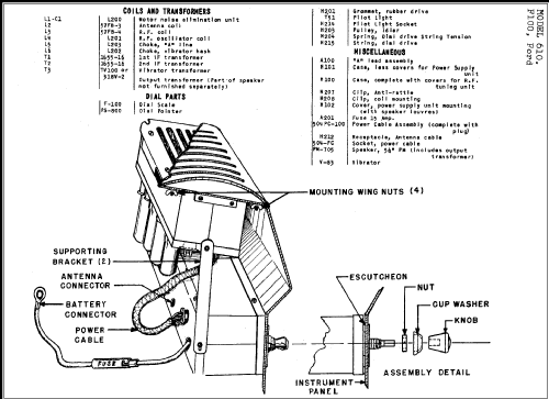 Aircastle 610.F100 Ford; Spiegel Inc. (ID = 255533) Car Radio