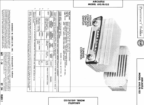 Aircastle 610.FE-153; Spiegel Inc. (ID = 406478) Car Radio