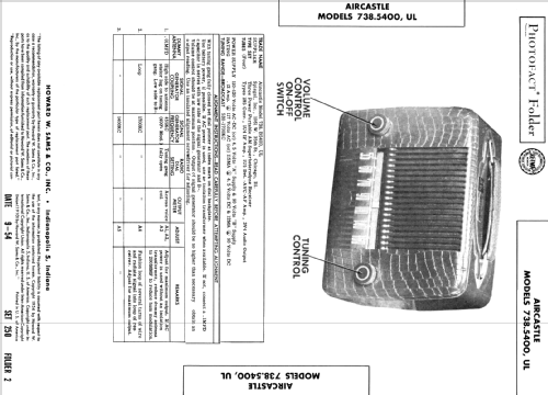 Aircastle 738.5400; Spiegel Inc. (ID = 398766) Radio