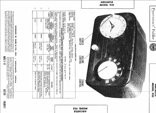 Aircastle 935; Spiegel Inc. (ID = 400007) Radio