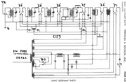 Splitdorf E-175 ; Splitdorf Electrical (ID = 639925) Radio
