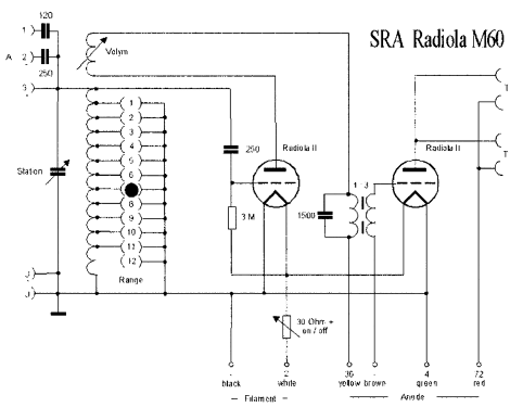 Radiola M60; SR, Svenska (ID = 410904) Radio