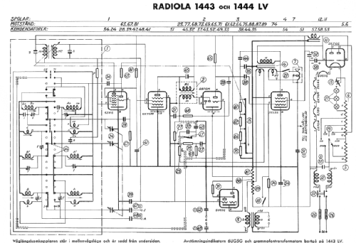 Radiola 1443 LV; SR, Svenska (ID = 1625376) Radio