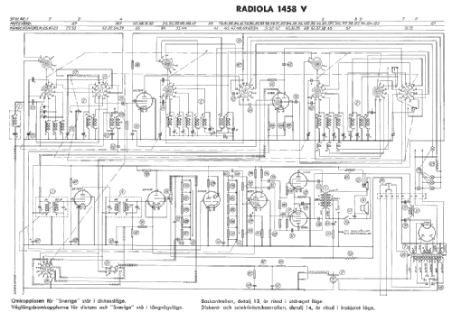 Radiola 1458 V; SR, Svenska (ID = 1642101) Radio