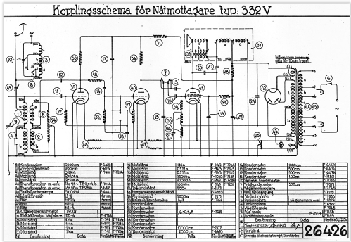 Radiola 332V; SR, Svenska (ID = 2118690) Radio