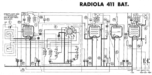 Radiola 411 BAT; SR, Svenska (ID = 1620937) Radio