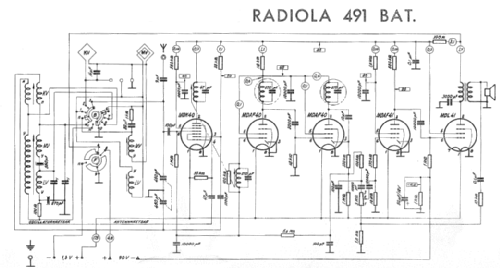 Radiola 491 BAT; SR, Svenska (ID = 1651523) Radio