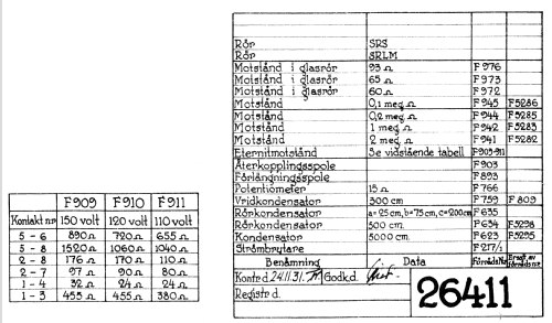 Radiola HLL110; SR, Svenska (ID = 545640) Radio